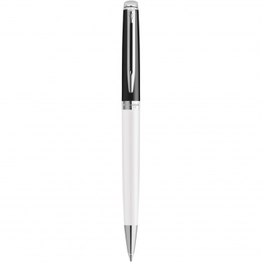 Logo trade promotional merchandise photo of: Hemisphere colour blocking ballpoint pen with palladium trim