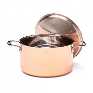 Logo trade business gifts image of: VINGA Baron copper saucepan
