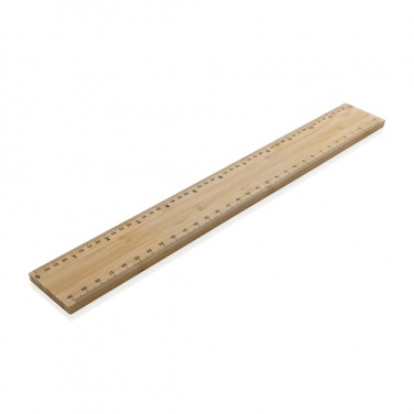 Logo trade promotional giveaways picture of: Timberson extra thick 30cm double sided bamboo ruler