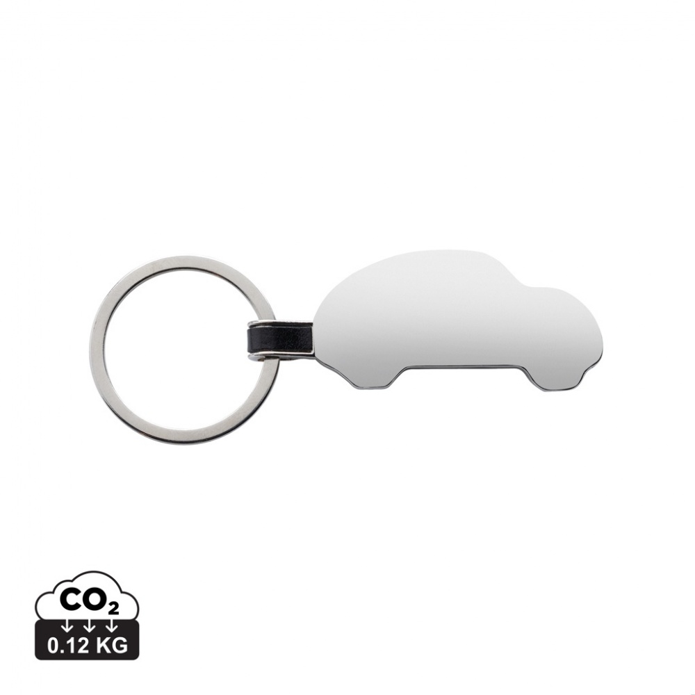 Logo trade promotional item photo of: RCS recycled zinc alloy car keyring