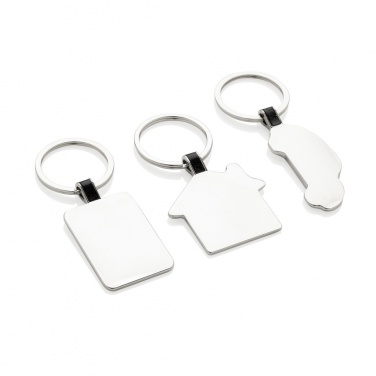 Logo trade promotional merchandise image of: RCS recycled zinc alloy house keyring