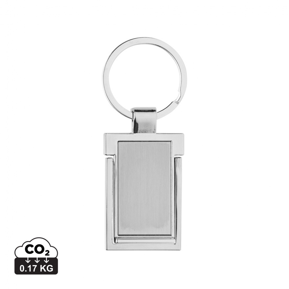 Logo trade promotional product photo of: RSC recycled zinc alloy phone stand keychain