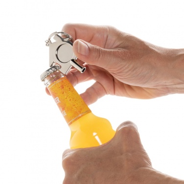 Logo trade advertising products image of: RCS recycled zinc alloy 3 in 1 keychain