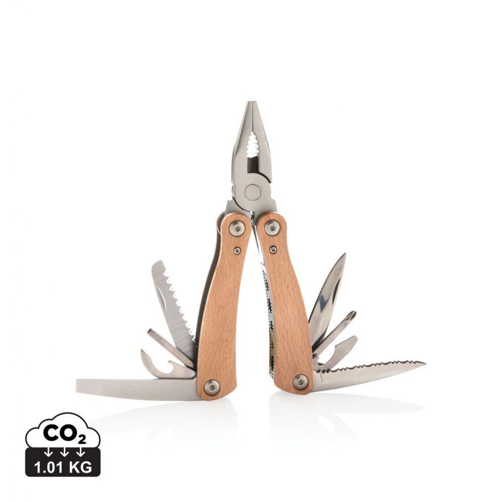 Logo trade promotional giveaway photo of: Wood multitool