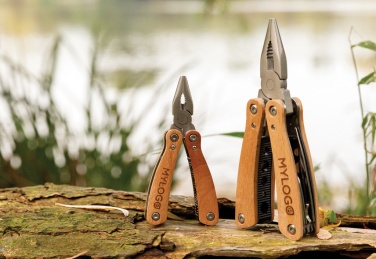Logo trade corporate gifts image of: Wood multitool mini