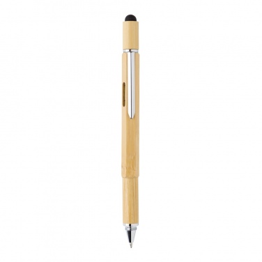 Logo trade promotional merchandise picture of: Bamboo 5-in-1 toolpen