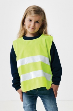 Logotrade corporate gift picture of: GRS recycled PET high-visibility safety vest 3-6 years