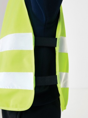 Logotrade promotional item image of: GRS recycled PET high-visibility safety vest 7-12 years