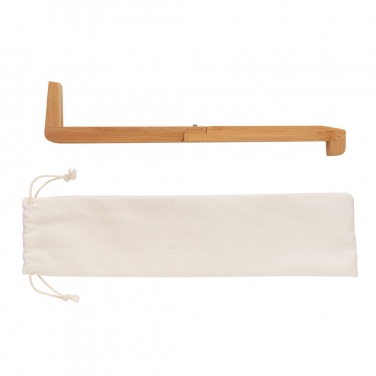 Logo trade promotional items picture of: Bamboo portable laptop stand