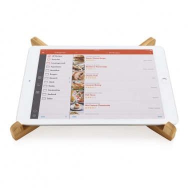 Logotrade promotional merchandise picture of: Bamboo portable laptop stand