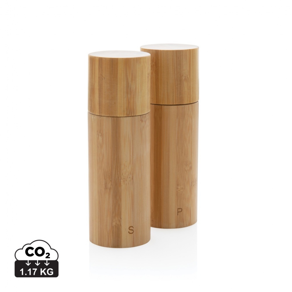 Logotrade promotional items photo of: Ukiyo bamboo salt and pepper mill set