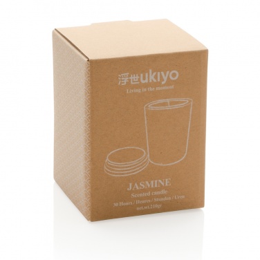 Logotrade advertising products photo of: Ukiyo deluxe scented candle with bamboo lid