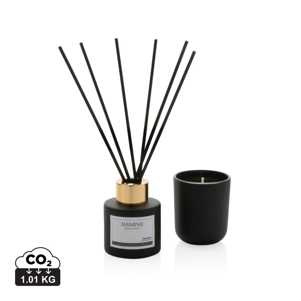 Logo trade promotional items picture of: Ukiyo candle and fragrance sticks gift set