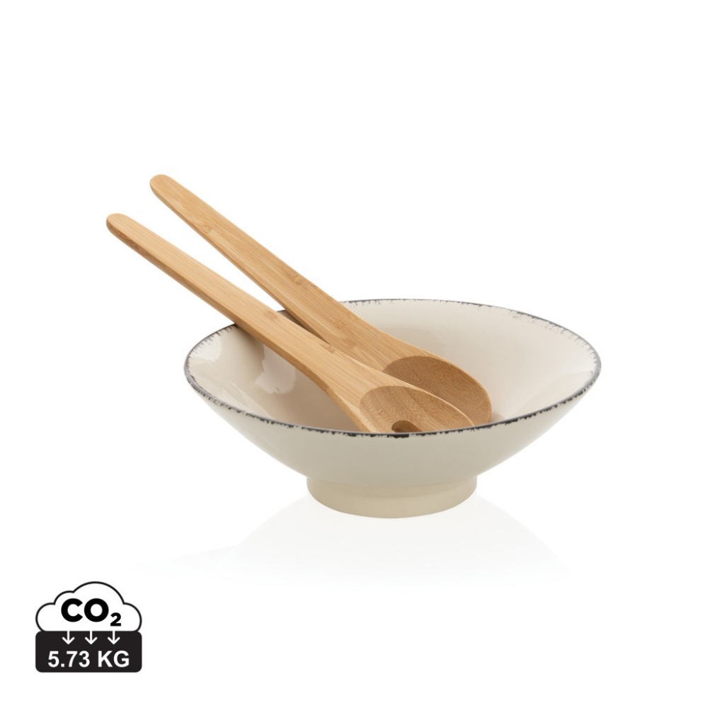 Logotrade promotional items photo of: Ukiyo salad bowl with bamboo salad server