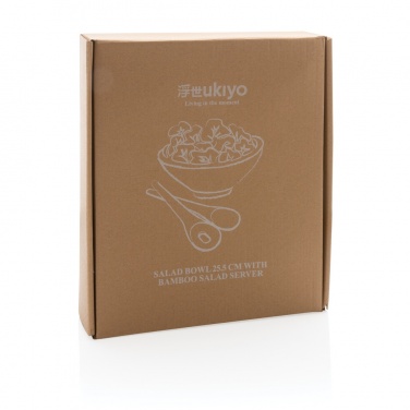 Logotrade promotional product image of: Ukiyo salad bowl with bamboo salad server
