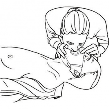 Logotrade promotional giveaway image of: Keychain CPR mask