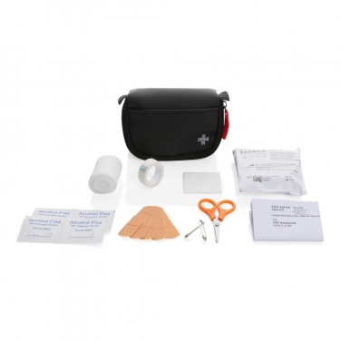 Logo trade corporate gifts picture of: RCS recycled nubuck PU pouch first aid set mailable
