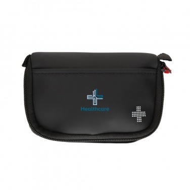 Logo trade promotional products image of: RCS recycled nubuck PU pouch first aid set mailable