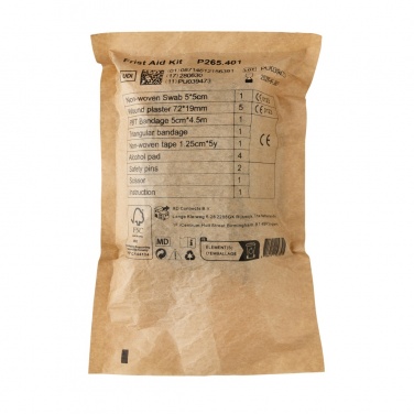 Logotrade advertising product picture of: RCS recycled nubuck PU pouch first aid set mailable