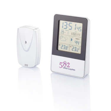 Logo trade promotional giveaways picture of: Indoor/outdoor weather station