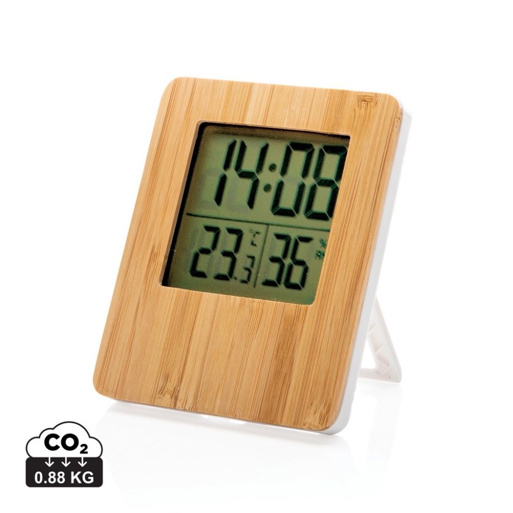 Logotrade promotional merchandise photo of: Bamboo weather station