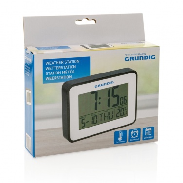 Logo trade advertising products picture of: Grundig weatherstation alarm and calendar