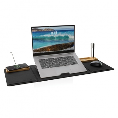 Logo trade promotional products picture of: Impact AWARE RPET Foldable desk organizer with laptop stand