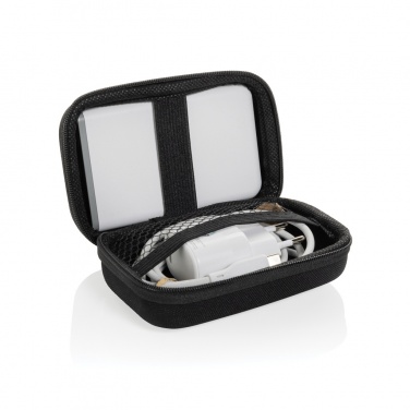 Logo trade promotional merchandise photo of: Surge RCS recyled PET 20W type C 3 pcs charging set