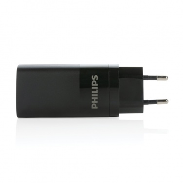 Logo trade promotional gift photo of: Philips 65W ultra fast PD 3-port USB wall charger