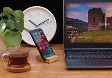 Logotrade promotional merchandise image of: Bamboo phone stand XD