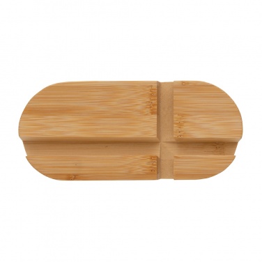 Logo trade advertising products picture of: Bamboo tablet and phone holder
