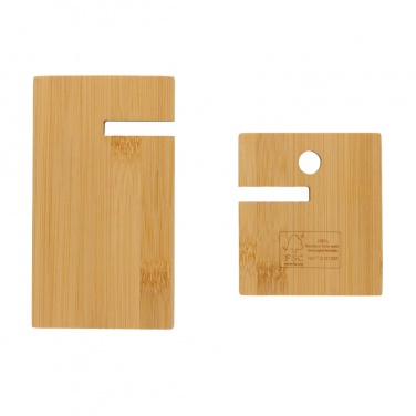Logo trade advertising product photo of: Bamboo phone stand in kraft box