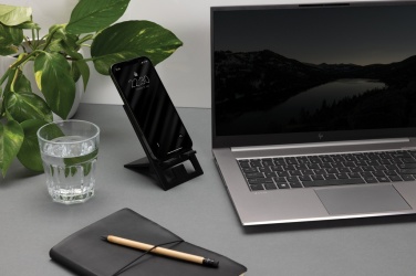 Logo trade promotional giveaway photo of: SnapStand RCS recycled plastic foldable phone stand