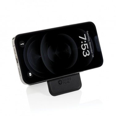 Logotrade business gift image of: Magstand RCS recycled PU magnetic phone wallet with stand