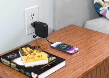 Logo trade promotional items image of: Urban Vitamin Saratoga 5 in 1 universal charger