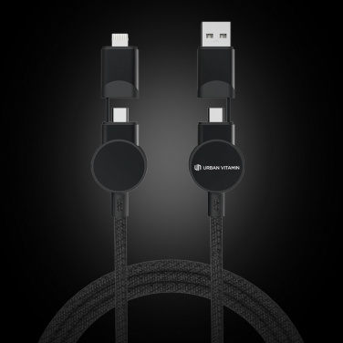 Logotrade promotional items photo of: Oakland RCS recycled plastic 6-in-1 fast charging 45W cable