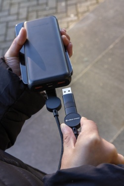 Logo trade promotional products picture of: Oakland RCS recycled plastic 6-in-1 fast charging 45W cable