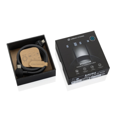 Logo trade advertising product photo of: Urban Vitamin Stockton 65W RCS RTPE/RPET magnetic cable