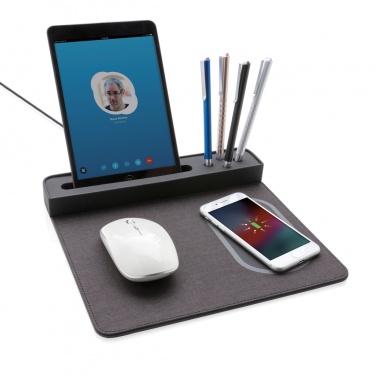 Logotrade promotional item image of: Air mousepad with 5W wireless charging and USB