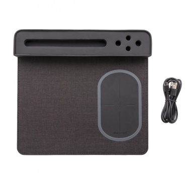 Logo trade promotional items image of: Air mousepad with 5W wireless charging and USB