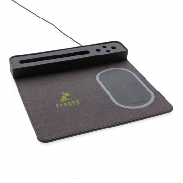 Logo trade advertising products image of: Air mousepad with 5W wireless charging and USB