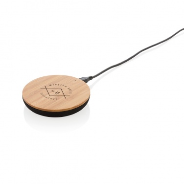 Logotrade corporate gifts photo of: Bamboo X 5W wireless charger