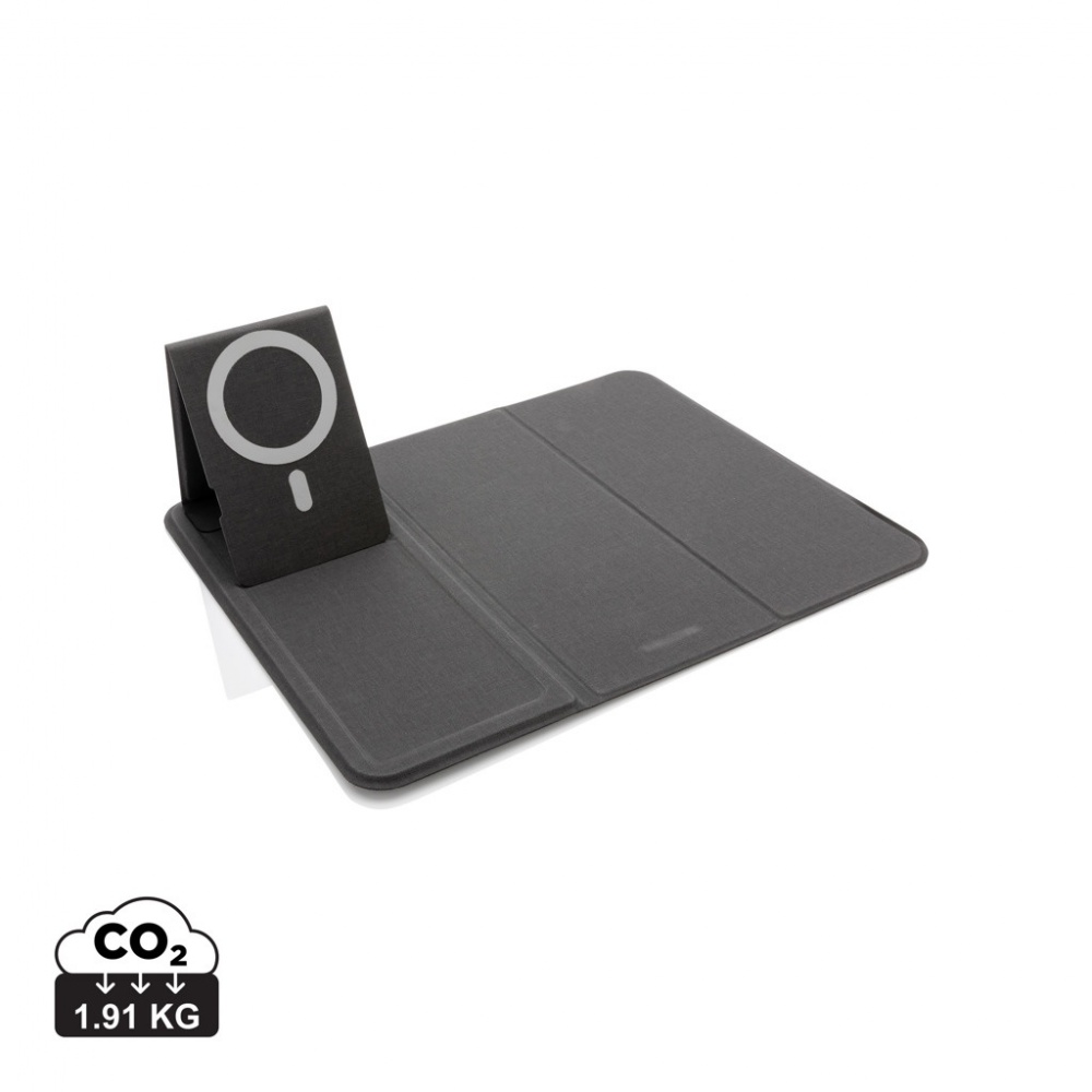 Logo trade corporate gifts picture of: Artic Magnetic 10W wireless charging phonestand