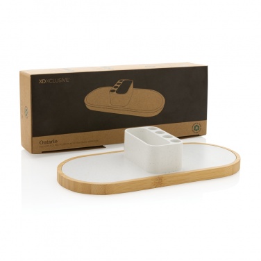 Logotrade promotional gift image of: Ontario RCS rplastic 10W dual wireless