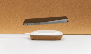 Logotrade business gift image of: Oregon RCS recycled plastic and cork 10W wireless