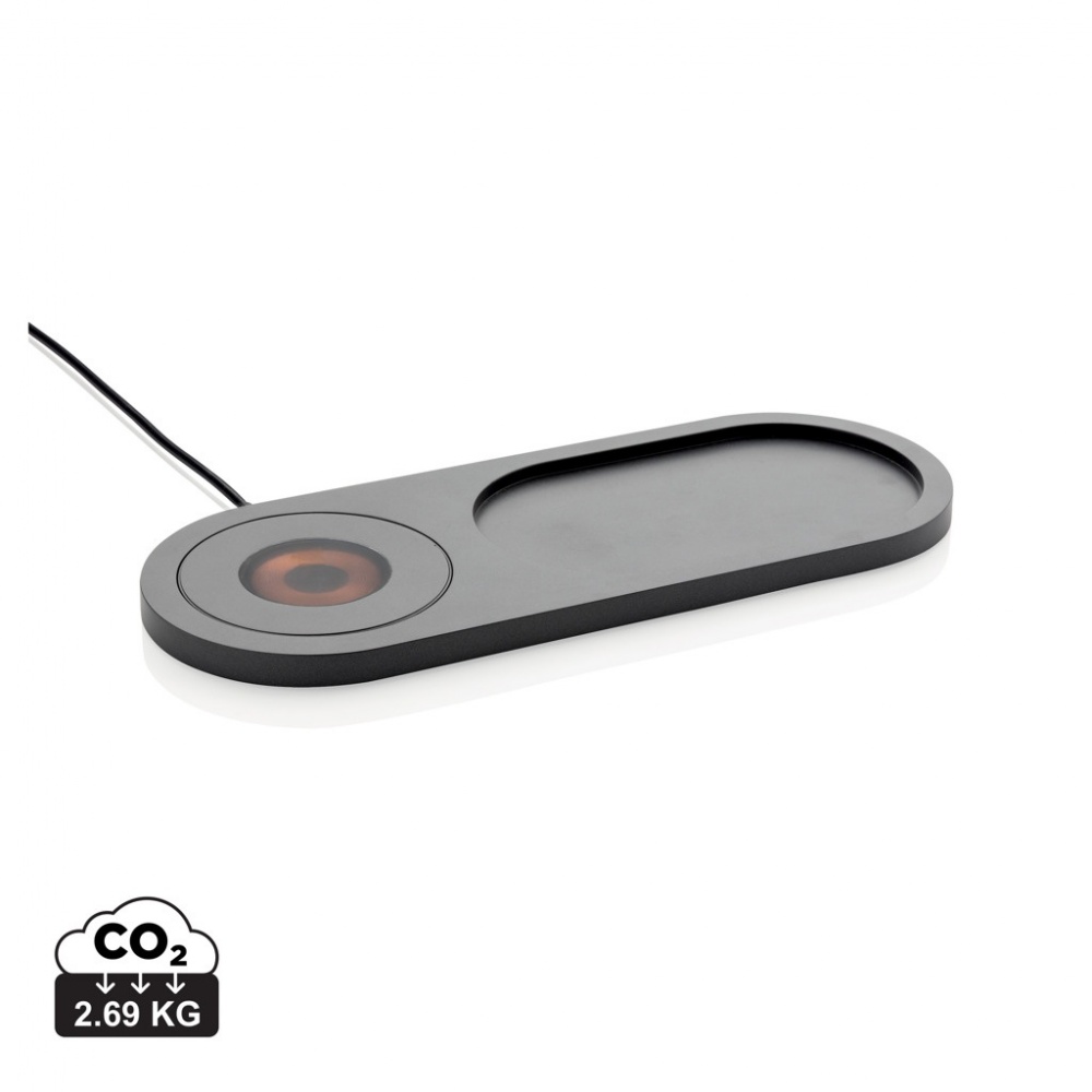 Logo trade promotional merchandise photo of: Encore 10W wireless charging valet tray