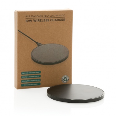 Logotrade business gifts photo of: RCS standard recycled plastic 10W wireless charger