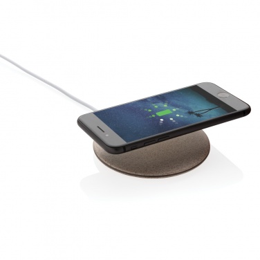 Logotrade corporate gift picture of: 5W Wheat straw wireless charger