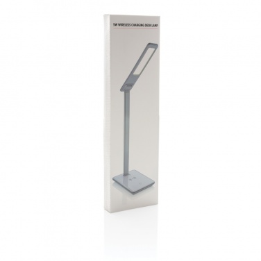 Logo trade promotional merchandise photo of: 5W Wireless Charging Desk Lamp