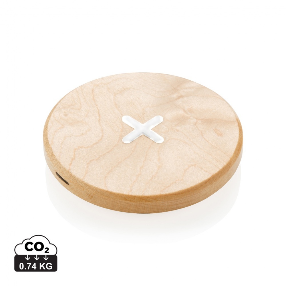 Logotrade promotional product picture of: 5W wood wireless charger